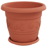 Plant Pots 24 pcs Brick Red Ø 30 x 25 cm Plastic