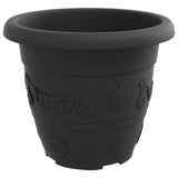 Plant Pots 24 pcs Black Ø 26 x 21.5 cm Plastic