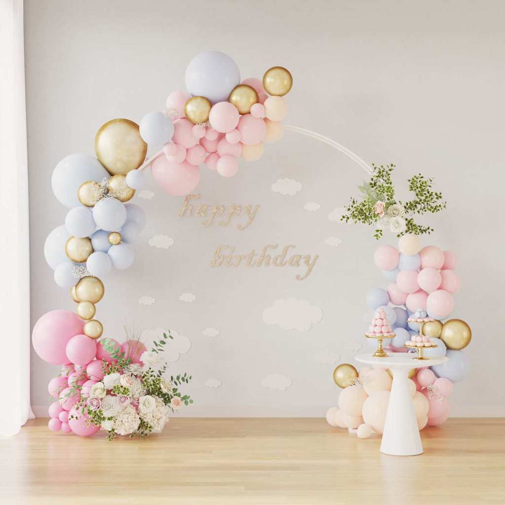 Wedding Arch White 220 x 45 x 200 cm Steel