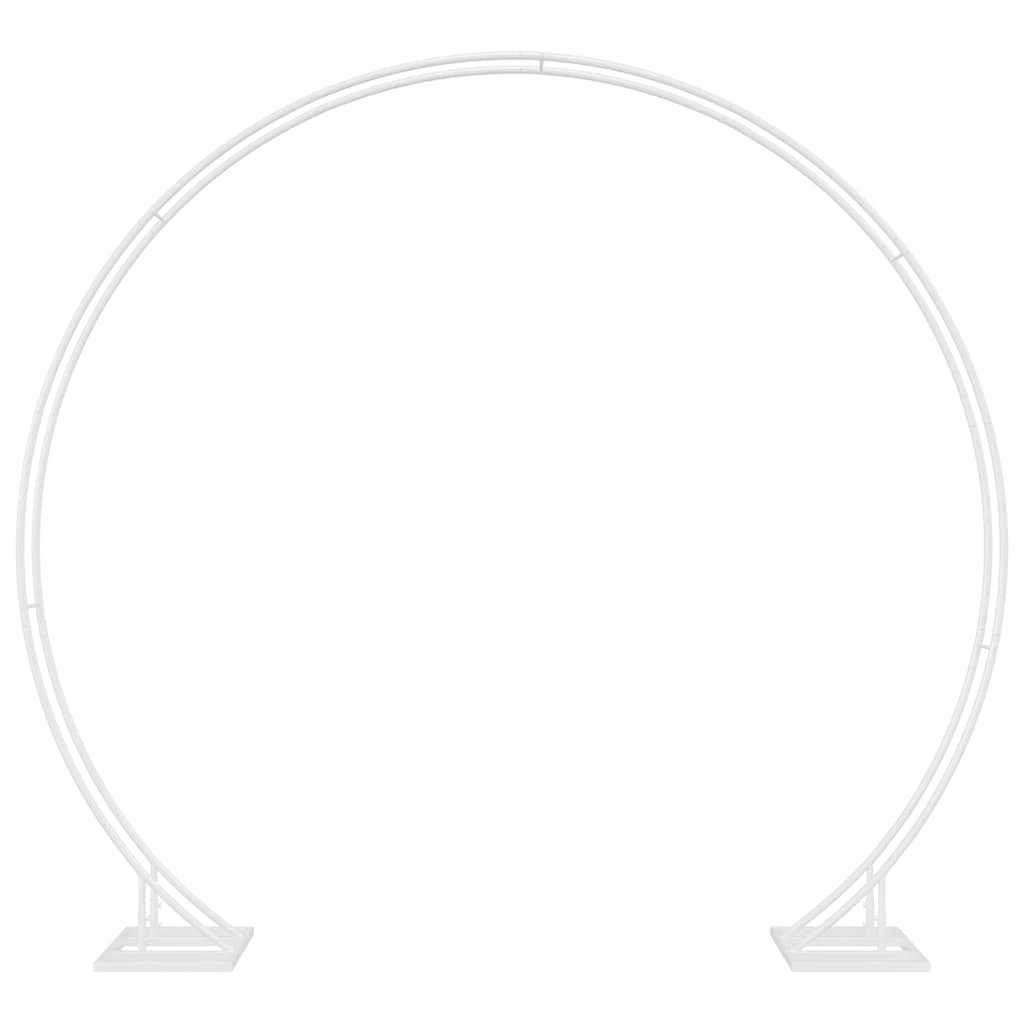 Wedding Arch White 220 x 45 x 200 cm Steel