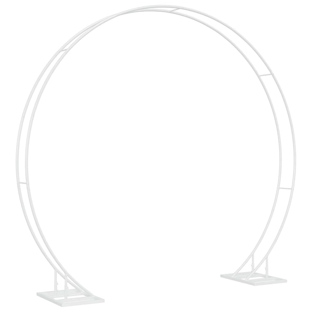 Wedding Arch White 220 x 45 x 200 cm Steel