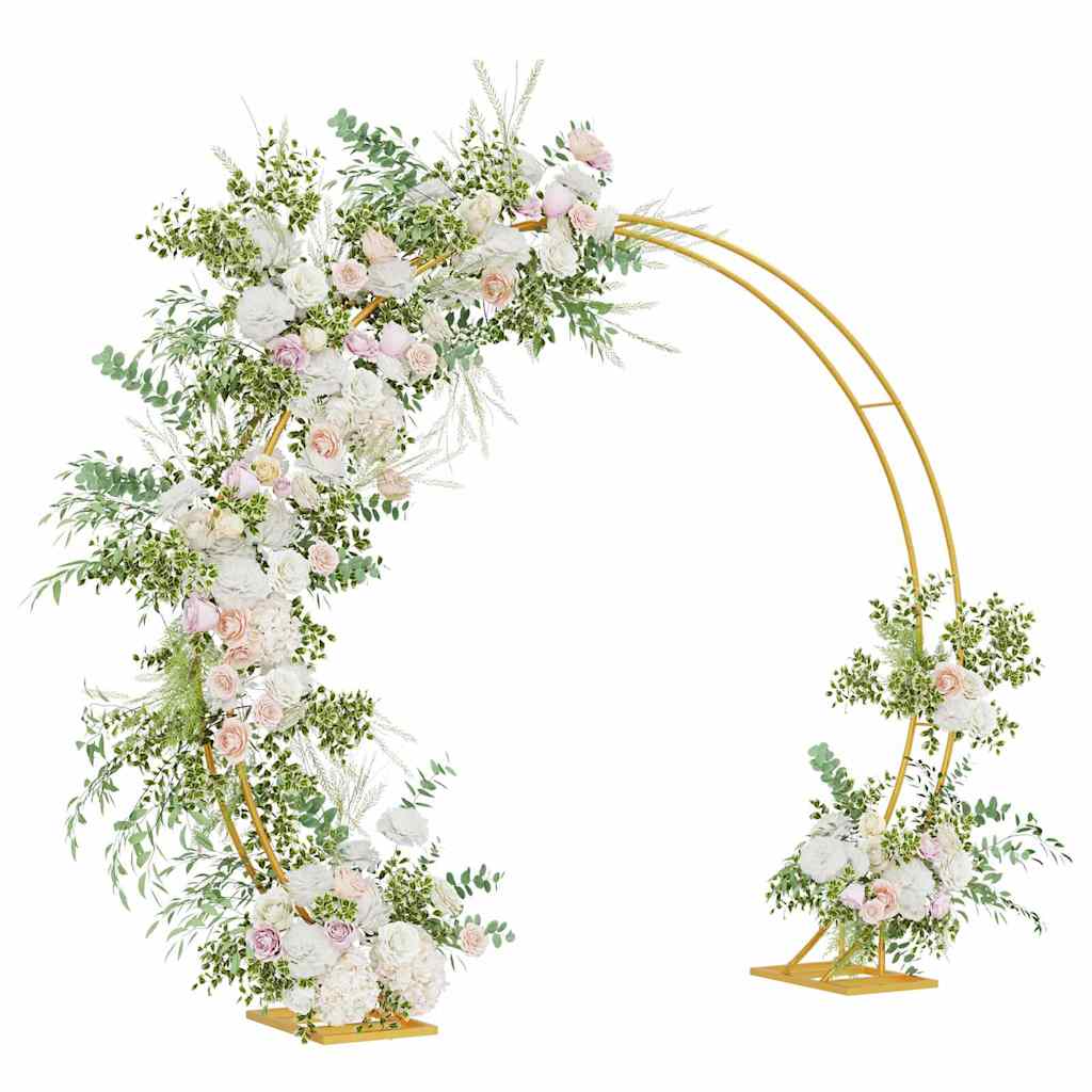 Wedding Arch Gold 220 x 45 x 200 cm Steel