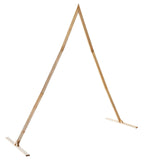 Wedding Arch Light Brown 202 x 95 x 254 cm Solid Pine Wood