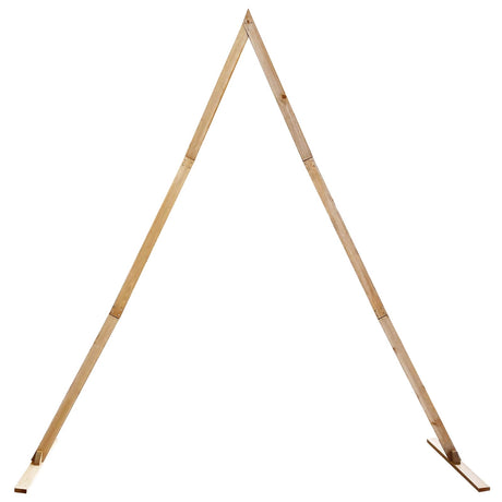 Wedding Arch Light Brown 202 x 95 x 254 cm Solid Pine Wood