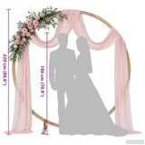 Wedding Arch Light Brown 224 x 80 x 220 cm Solid Pine Wood