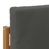 Outdoor Middle and Corner Sofa 2 Piece Natural and Anthracite