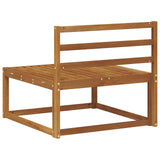 Outdoor Middle Sofa Solid Acacia Wood Natural 79 x 83 x 73 cm