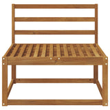 Outdoor Middle Sofa Solid Acacia Wood Natural 79 x 83 x 73 cm