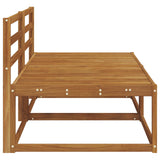 2 Piece Outdoor Middle Sofa Solid Acacia Wood Natural