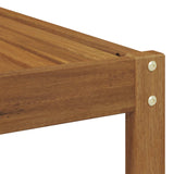 Outdoor End sofa Natural 115 x 83 x 73 cm Solid Acacia Wood