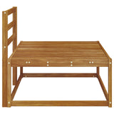 Outdoor End sofa Natural 115 x 83 x 73 cm Solid Acacia Wood