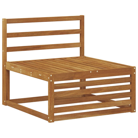 Outdoor Middle Sofa Solid Acacia Wood Natural 79 x 83 x 73 cm