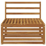 Outdoor Middle Sofa Solid Acacia Wood Natural 79 x 83 x 73 cm