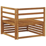 Outdoor Corner sofa Solid Acacia Wood Natural 83 x 83 x 73 cm