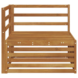 Outdoor Corner sofa Solid Acacia Wood Natural 83 x 83 x 73 cm