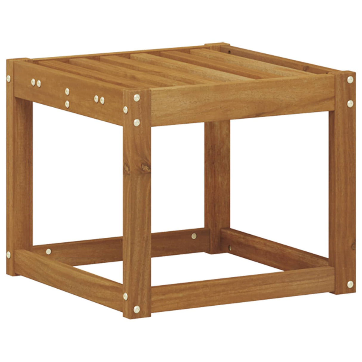Stool Bench Natural 43 x 43 x 37 cm Solid Acacia Wood