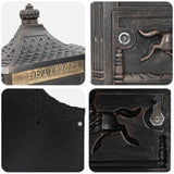 Wall Mounted Mailbox Bronze 40.5 x 16 x 45 cm Cast Aluminum