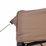 Party Tent Folding Brown 292 x 292 x 315 cm Oxford Fabric