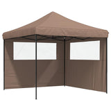 Party Tent Folding Brown 292 x 292 x 315 cm Oxford Fabric