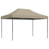 Party Tent Folding Taupe 279 x 410 x 315 cm Oxford Fabric