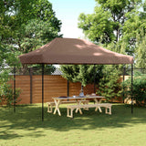 Party Tent Folding Brown 279 x 410 x 315 cm Oxford Fabric