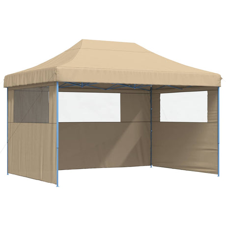 Party Tent Folding Beige 279 x 410 x 315 cm Oxford Fabric