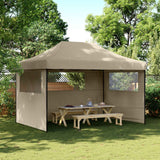 Party Tent Folding Taupe 279 x 410 x 315 cm Oxford Fabric