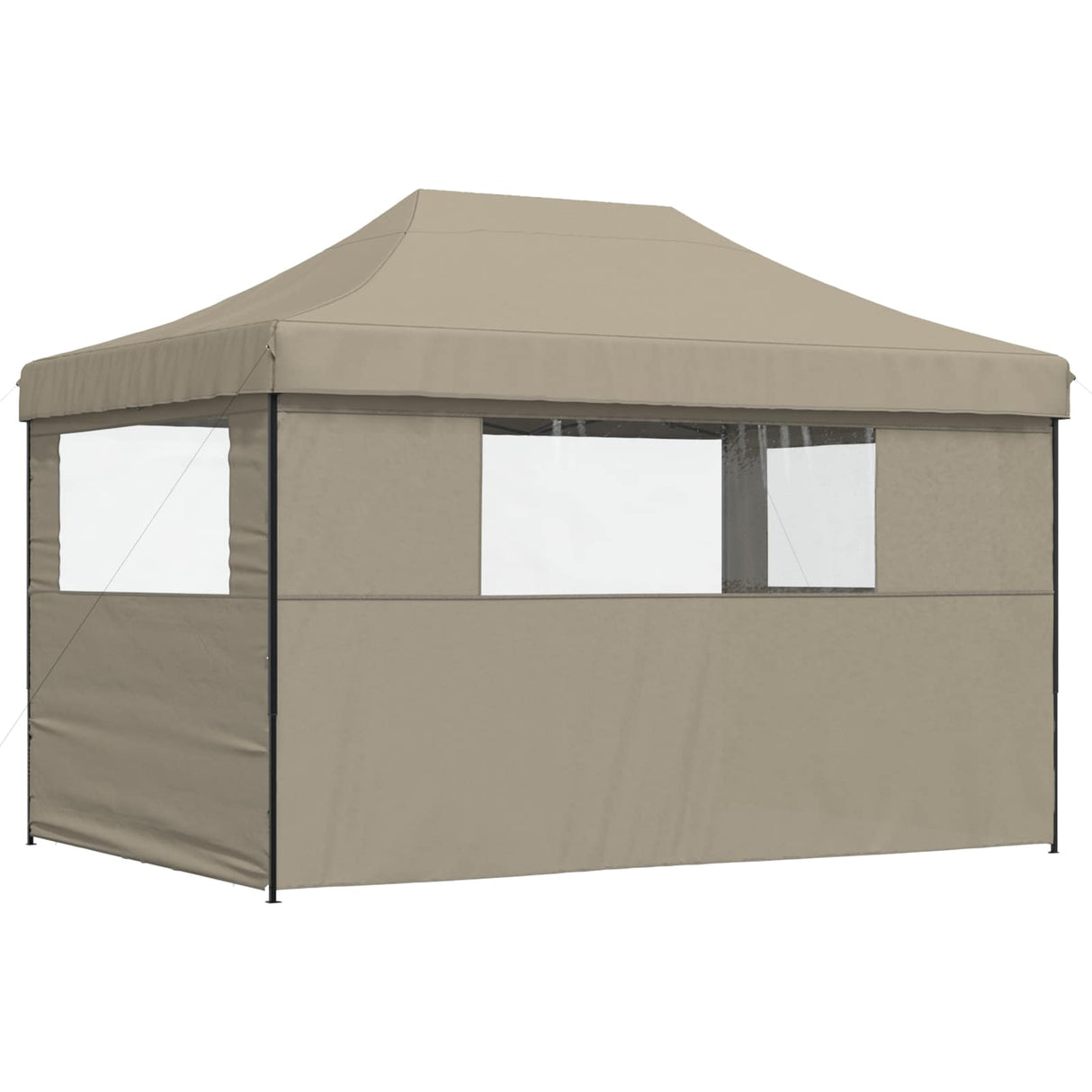 Party Tent Folding Taupe 279 x 410 x 315 cm Oxford Fabric