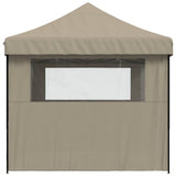 Party Tent Folding Taupe 279 x 410 x 315 cm Oxford Fabric