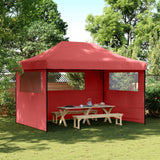 Party Tent Folding Burgundy 279 x 410 x 315 cm Oxford Fabric