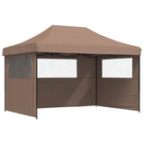Party Tent Folding Brown 279 x 410 x 315 cm Oxford Fabric