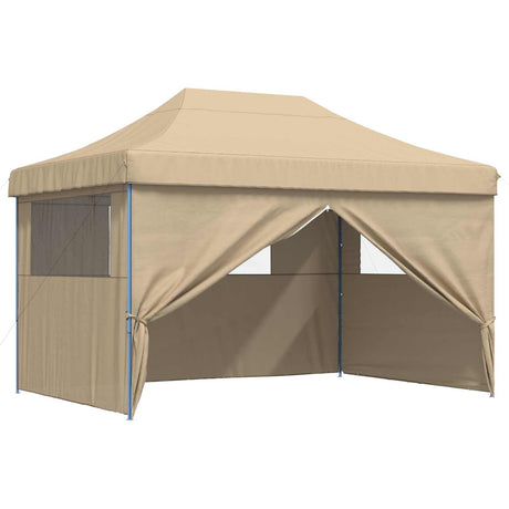 Party Tent Folding Beige 279 x 410 x 315 cm Oxford Fabric