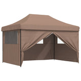Party Tent Folding Brown 279 x 410 x 315 cm Oxford Fabric