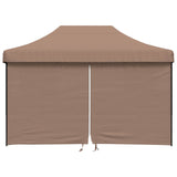 Party Tent Folding Brown 279 x 410 x 315 cm Oxford Fabric
