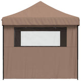Party Tent Folding Brown 279 x 410 x 315 cm Oxford Fabric