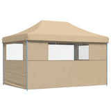 Party Tent Folding Beige 292 x 440 x 315 cm Oxford Fabric