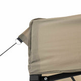 Party Tent Folding Taupe 292 x 440 x 315 cm Oxford Fabric