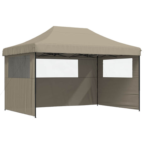 Party Tent Folding Taupe 292 x 440 x 315 cm Oxford Fabric