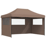Party Tent Folding Brown 292 x 440 x 315 cm Oxford Fabric
