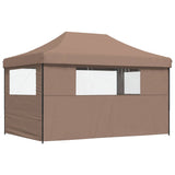 Party Tent Folding Brown 292 x 440 x 315 cm Oxford Fabric