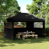 Party Tent Folding Black 292 x 440 x 315 cm Oxford Fabric