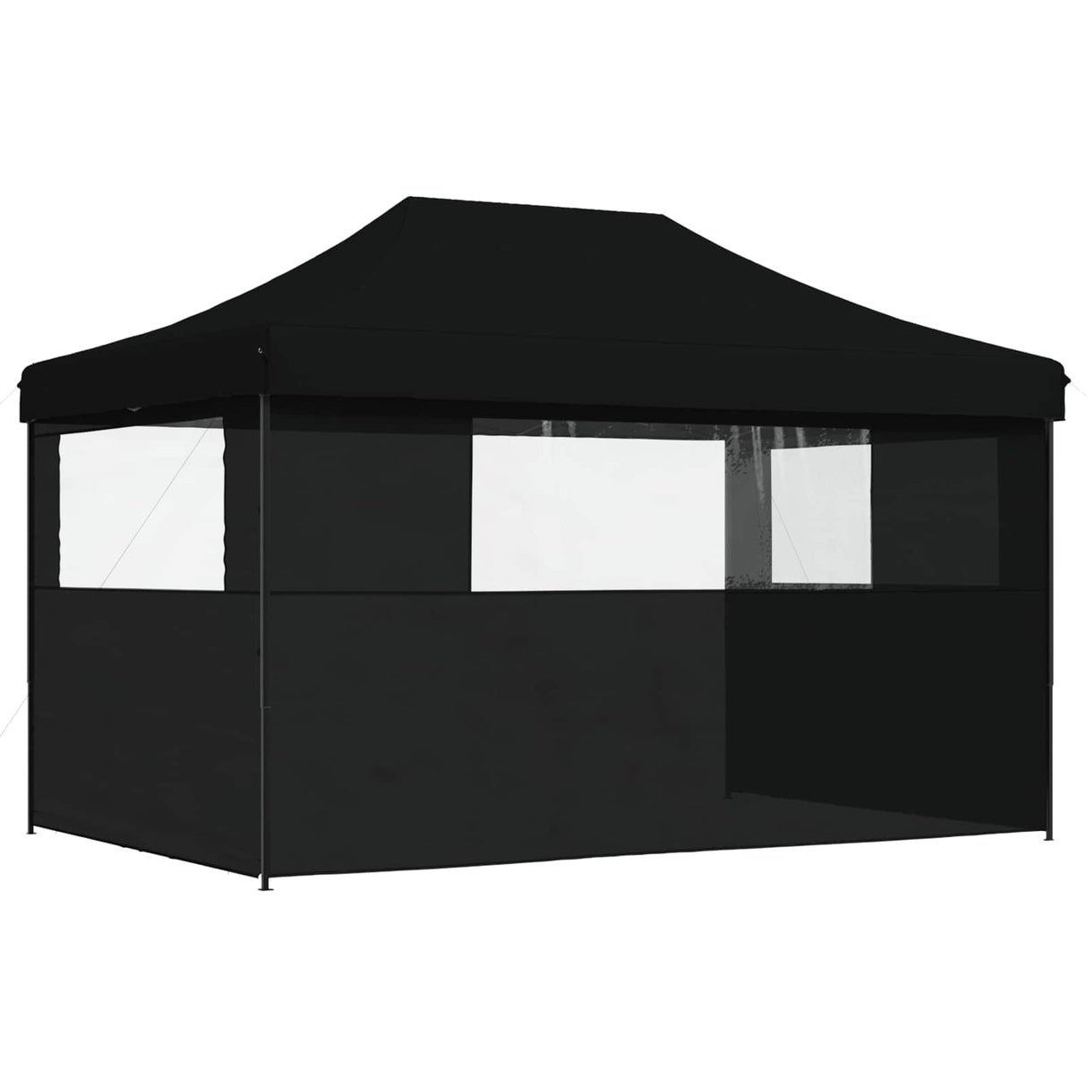 Party Tent Folding Black 292 x 440 x 315 cm Oxford Fabric