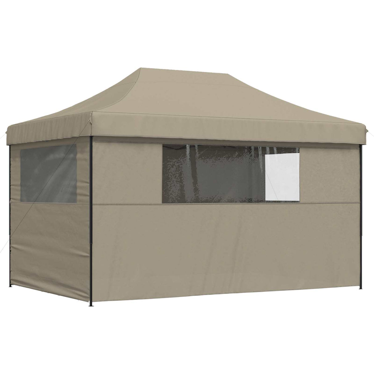 Party Tent Folding Taupe 292 x 440 x 315 cm Oxford Fabric