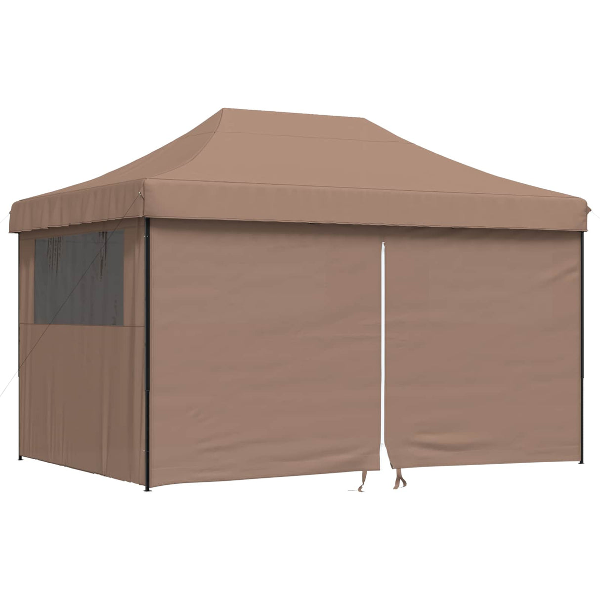 Party Tent Folding Brown 292 x 440 x 315 cm Oxford Fabric