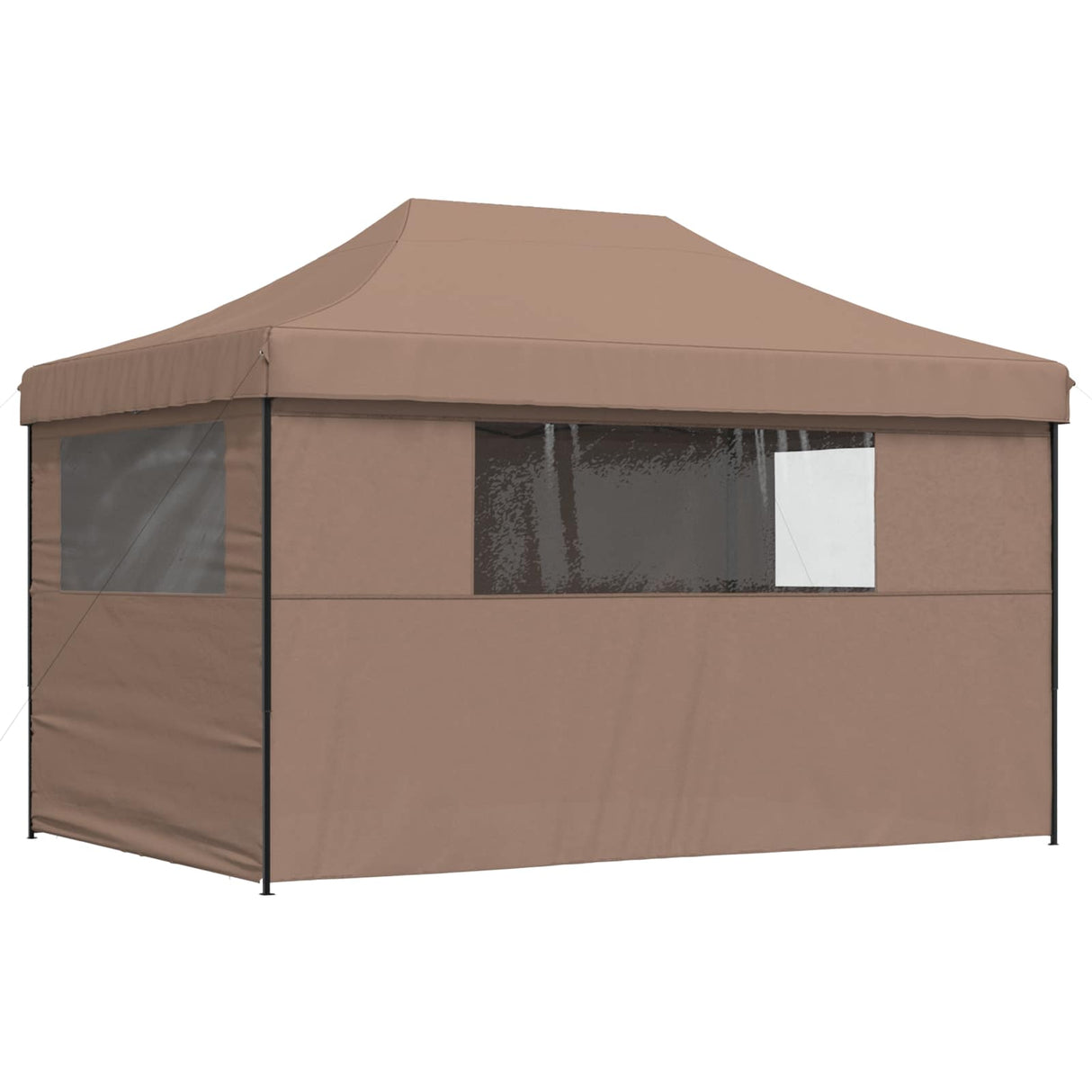 Party Tent Folding Brown 292 x 440 x 315 cm Oxford Fabric