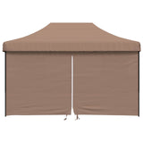 Party Tent Folding Brown 292 x 440 x 315 cm Oxford Fabric