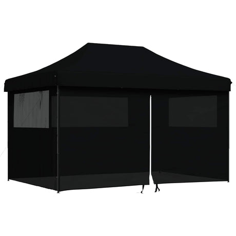 Party Tent Folding Black 292 x 440 x 315 cm Oxford Fabric