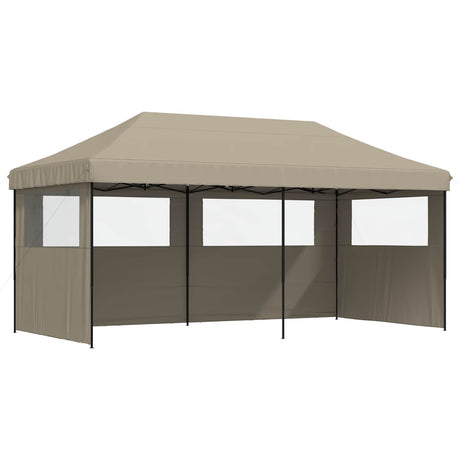 Party Tent Folding Taupe 292 x 580 x 315 cm Oxford Fabric