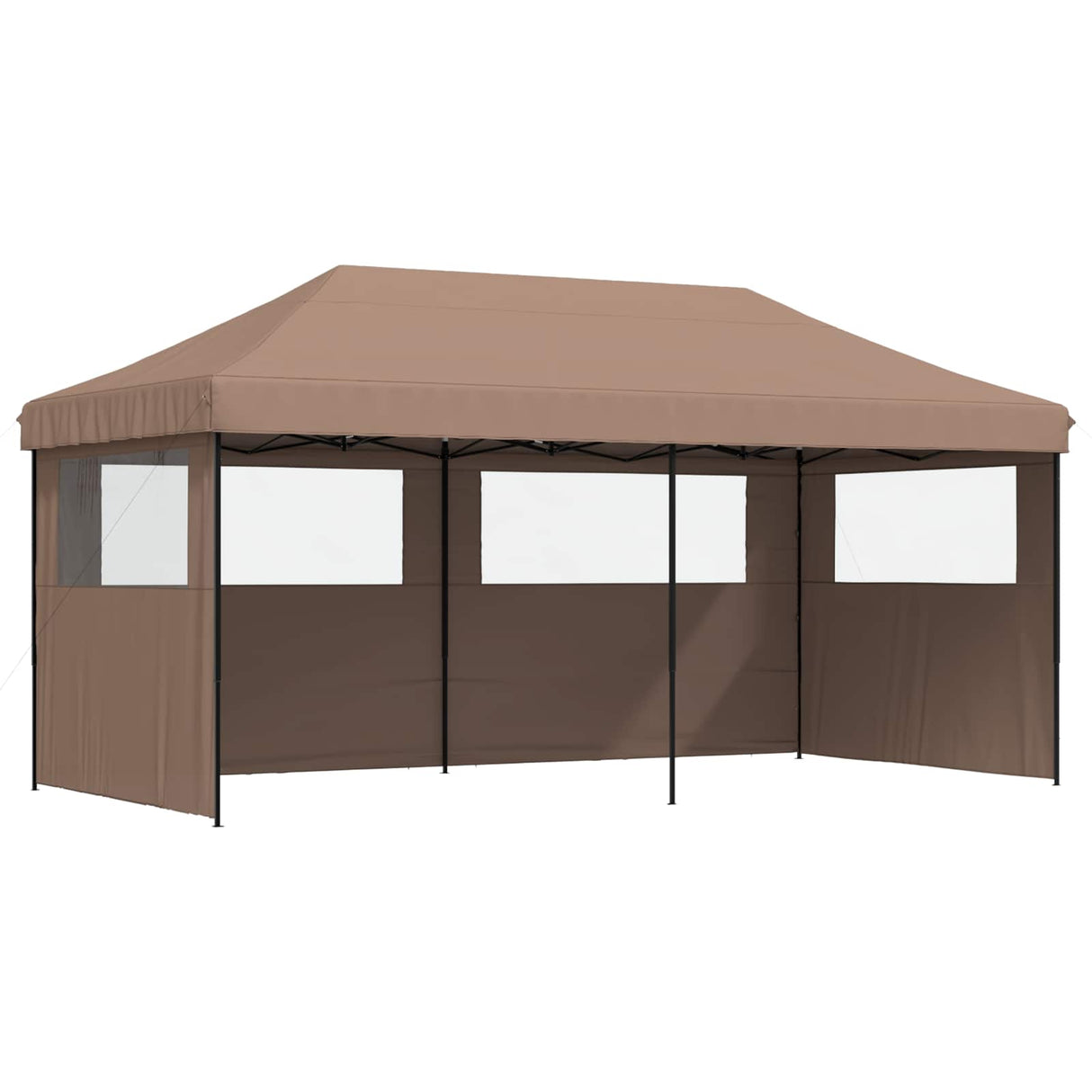 Party Tent Folding Brown 292 x 580 x 315 cm Oxford Fabric