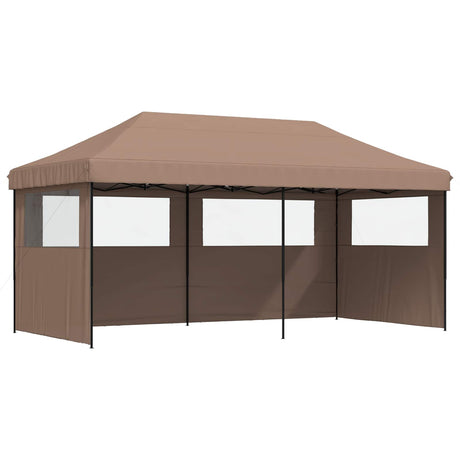 Party Tent Folding Brown 292 x 580 x 315 cm Oxford Fabric
